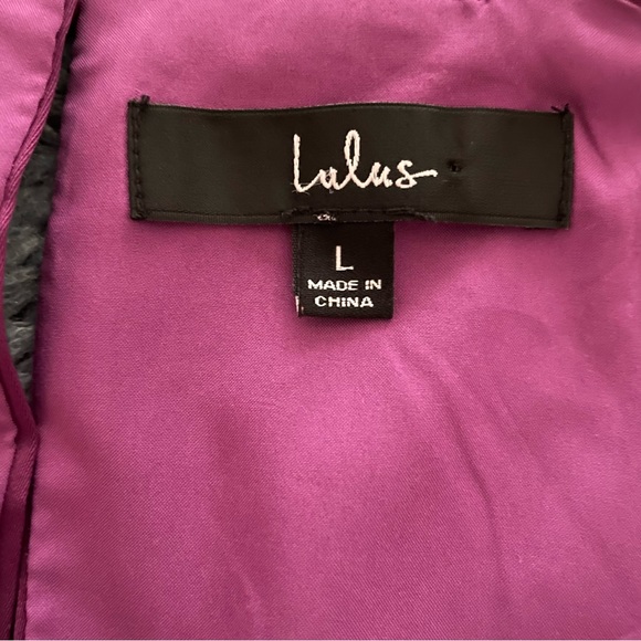 Lulus Spaghetti Strap Dress Satin Magenta Size Large Style #SND001003 - Picture 2 of 11